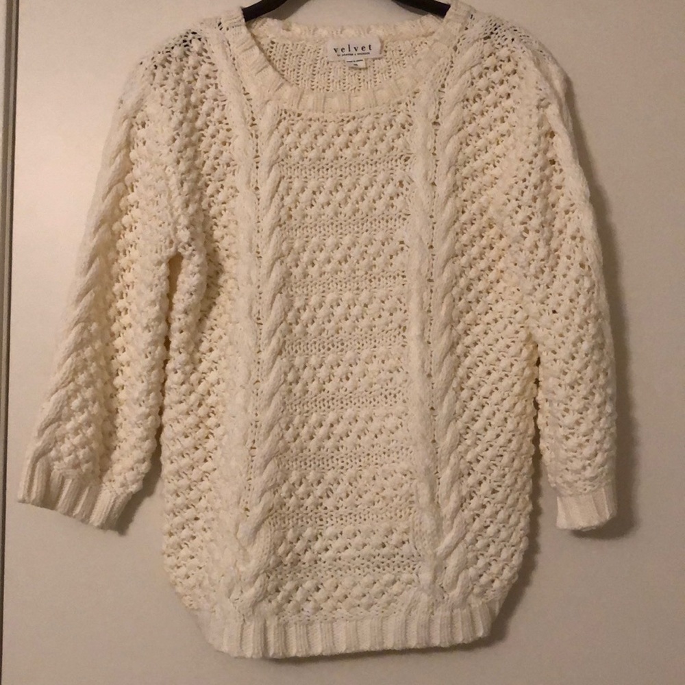 Velvet by Graham and Spencer Ivory sweater